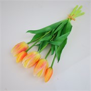 Tulipan buket x5 33cm narančasta/žuta