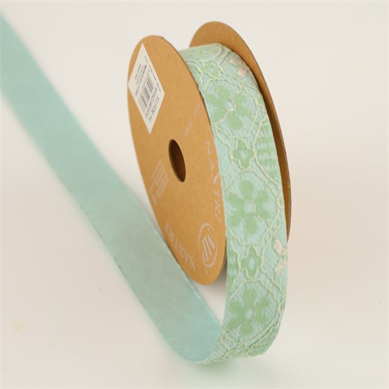 Traka Majolica 25mm/10m sage zelena 54