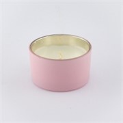 Svijeća u čaši 8,8xh5cm mat/zlato - miris Green tea - sv.roza