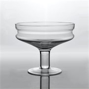 Staklo posuda na nogu h18cm d22cm šlif