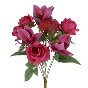 Buket ruža/orhideja mix 49cm mauve