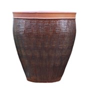 Keramička posuda glazirana h89 d73cm smeđa