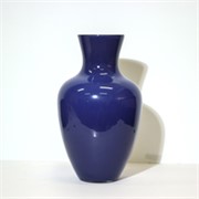 Staklo vaza h46d26cm - t.plava