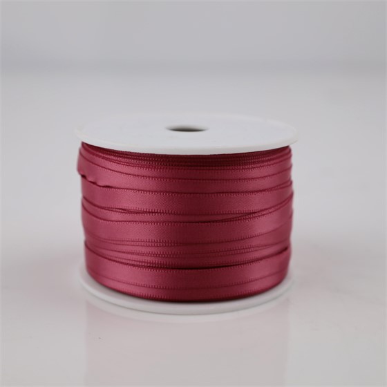 Traka saten 6mm/50m premium rosewine 177