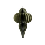 Ukras papirni finial 24xh40cm zelena