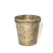 Metalna posuda 24,5x24,5xh24,5cm mat siva