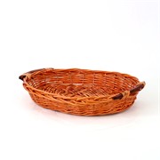 Košara pladanj oval 45x35/h7cm natur smeđa