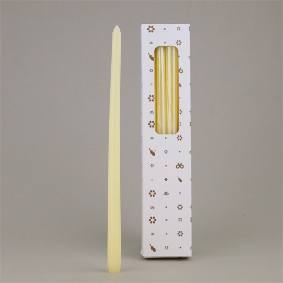 Svijeća konus x8kom d2,1 h38cm - ivory
