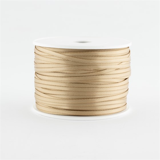 Traka saten 3mm/100m premium tan 835