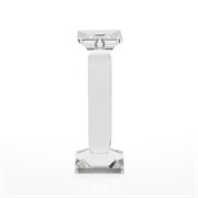 Svijećnjak kristal četvrtasti h27 d10cm transparent