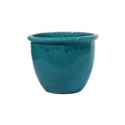 Keramička posuda glazirana h30 d36cm tirkiz