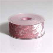 Traka chenille 40mm/10m sv.roza