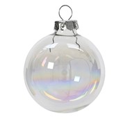 Staklene kuglice 3,5cm/16kom transparent/iris