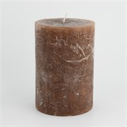 Svijeća frost 10xh14,5cm - smeđa