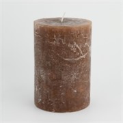 Svijeća frost 10xh14,5cm - smeđa