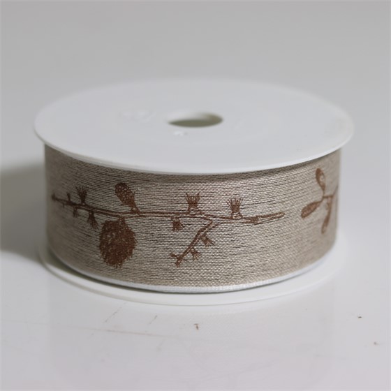 Traka 1016 češeri 40mm/15m natur bijela smeđa 11