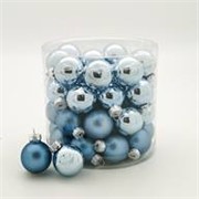 Staklene kuglice 3cm/45kom - sv.plava S/M