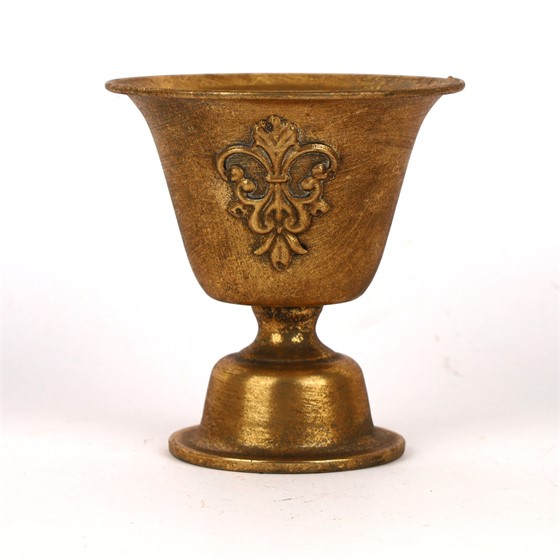 Metalni kalež d15cm h16cm zlatna