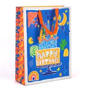 Vrećica 31x12cm h42cm rođendanska neon mix boja