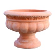 Keramička posuda na nogu neglazirana h31 d41cm