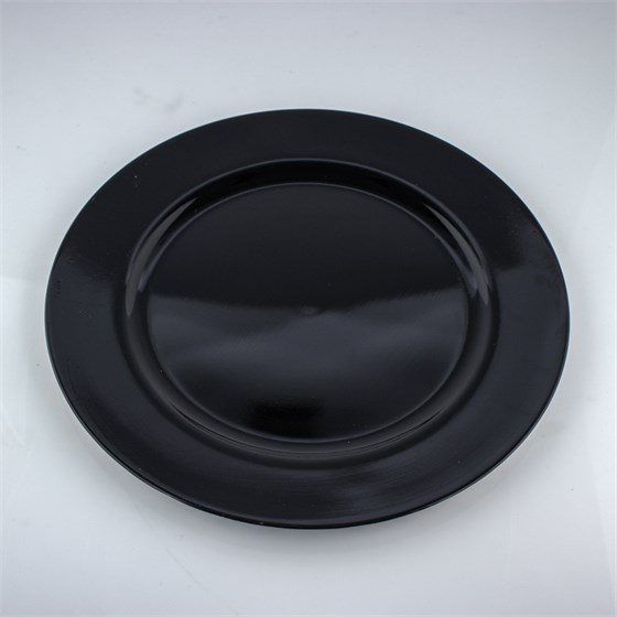 Tanjur plastični, antracit/crna - 33cm