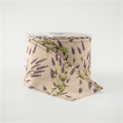 Traka platno s printom 67mm/15m lavanda 02