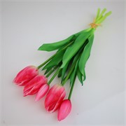Tulipan buket x5 33cm t.roza