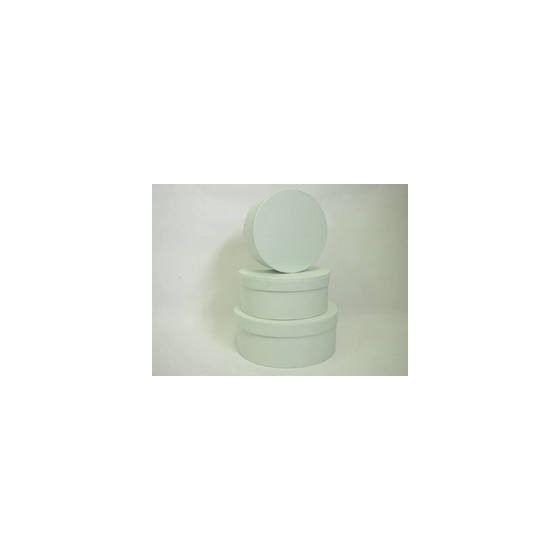 Poklon kutija okrugla x3 kom menta d/h 20/8 18/7 15/6cm