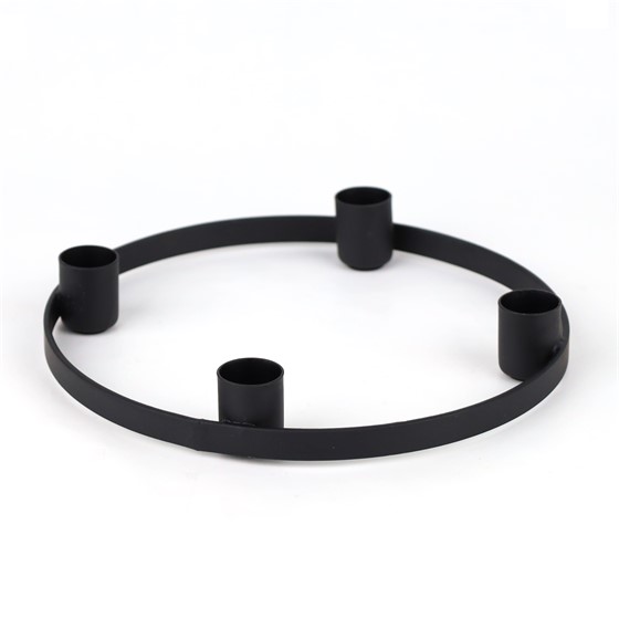 Svijećnjak/umetak za vijenac d20cm h3cm crna