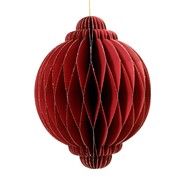 Ukras papirni lukovica 11xh15cm crvena