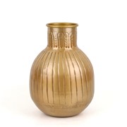 Vaza metalna h30cm d22cm antik zlatna