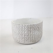 Cement posuda okrugla 13,5xh9cm bijela
