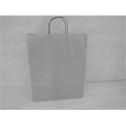 Vrećica 32x12x41cm papir srebrna