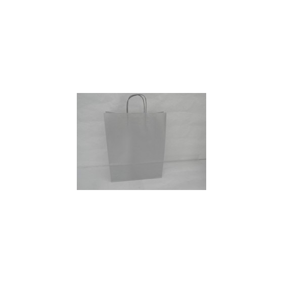 Vrećica 32x12x41cm papir srebrna