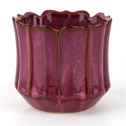 Keramička posuda za cvijeće h12cm d13,5cm t.lila