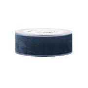 Traka 7980 pliš 38mm/9,5m sivo plava 421