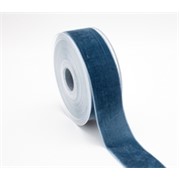 Traka 7980 pliš 38mm/9,5m sivo plava 421