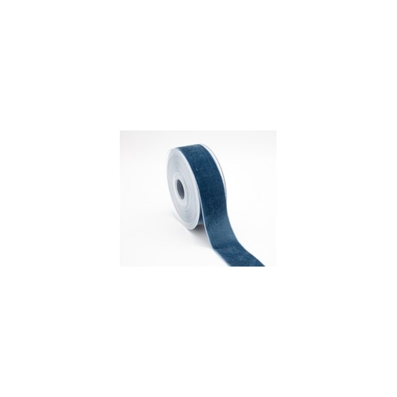 Traka 7980 pliš 38mm/9,5m sivo plava 421