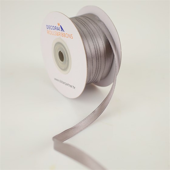 Traka saten 6mm/50m standard srebrna 012