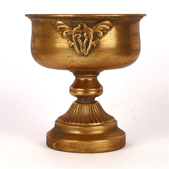 Metalni kalež d19cm h20,5cm zlatna