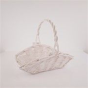 Košara četvrtasta 39x25xh14/33cm bijela