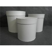 Poklon kutija okrugla x3 kom, siva d/h 20/20, 17/17, 15/15cm