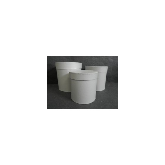 Poklon kutija okrugla x3 kom, siva d/h 20/20, 17/17, 15/15cm