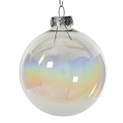Staklene kuglice 8cm x6kom transparent