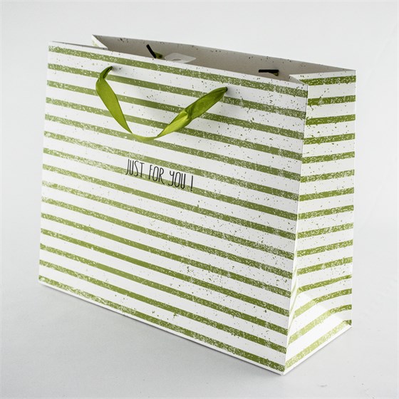 Vrećica 32x12cm h26cm deblji papir Just for you!