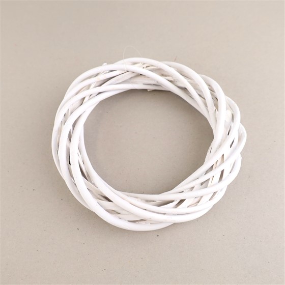 Obruč od šibe 30cm bijela
