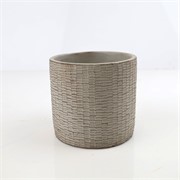 Cement posuda okrugla 13,5xh13cm siva
