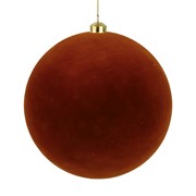 Plastična kugla 20cm flok- smeđa