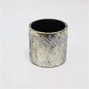 Cement posuda okrugla d16,5xh16cm zlatna