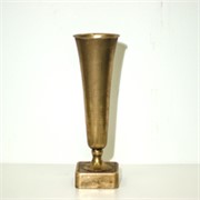 Vaza metalna 15x15cm h48,5cm zlatna